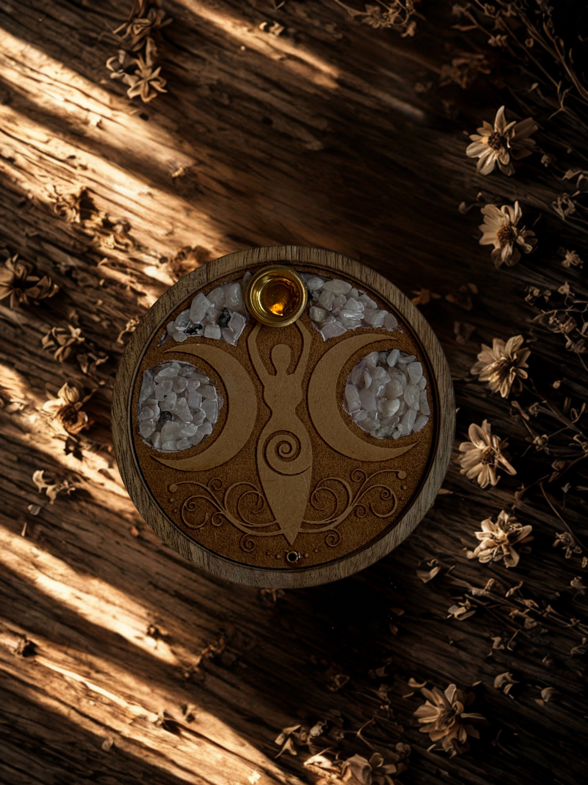 Räucherstäbchenhalter „Triple Goddess“ – Dreifache Göttin 🌙